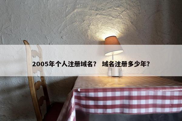 2005年个人注册域名？ 域名注册多少年？