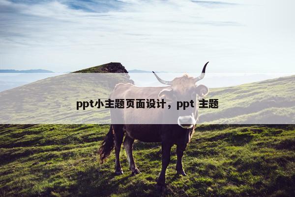 ppt小主题页面设计，ppt 主题