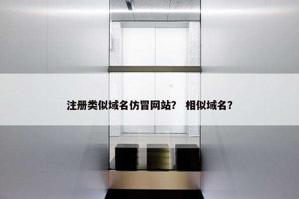 注册类似域名仿冒网站？ 相似域名？
