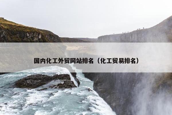 国内化工外贸网站排名（化工贸易排名）