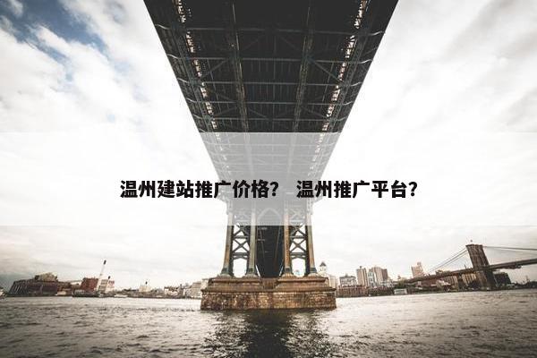 温州建站推广价格？ 温州推广平台？