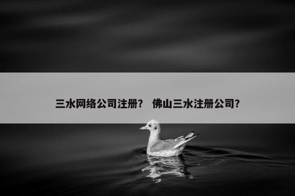 三水网络公司注册？ 佛山三水注册公司？