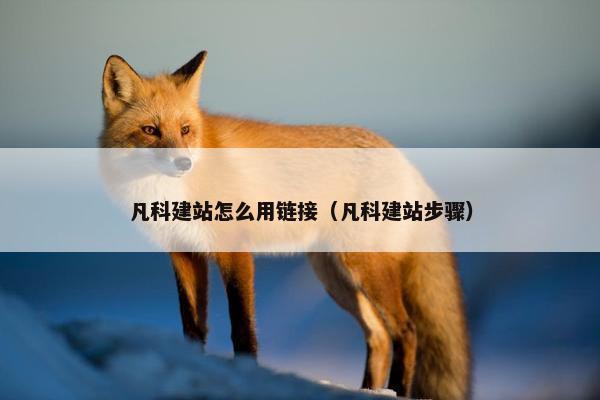 凡科建站怎么用链接（凡科建站步骤）