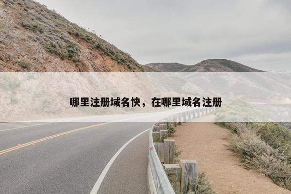 哪里注册域名快，在哪里域名注册