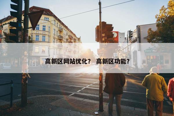 高新区网站优化？ 高新区功能？