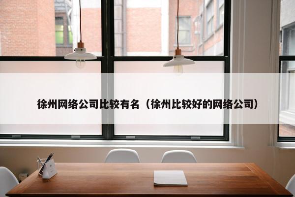 徐州网络公司比较有名（徐州比较好的网络公司）