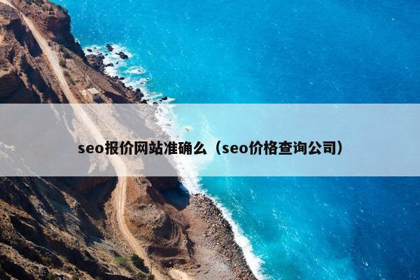 seo报价网站准确么（seo价格查询公司）