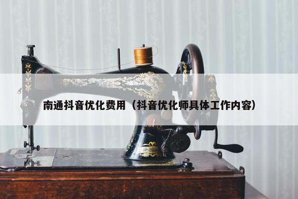 南通抖音优化费用（抖音优化师具体工作内容）
