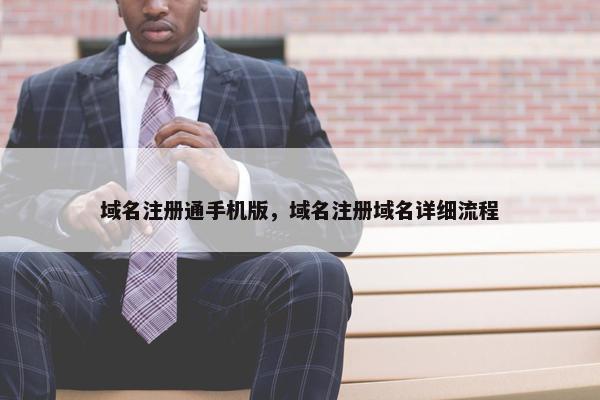 域名注册通手机版，域名注册域名详细流程