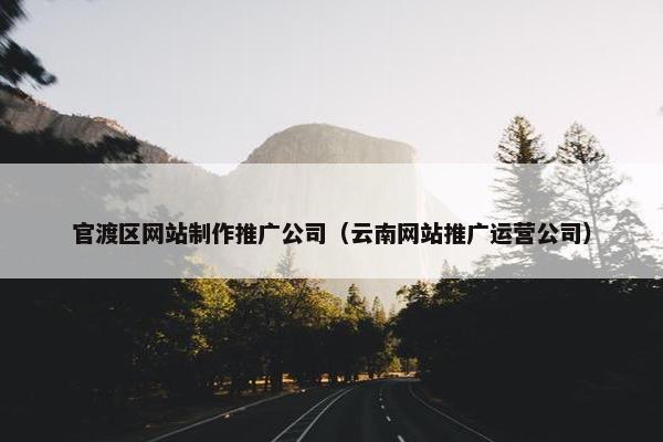 官渡区网站制作推广公司（云南网站推广运营公司）