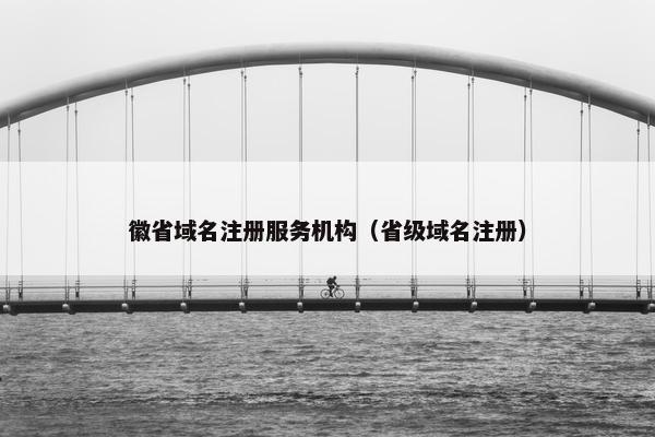 徽省域名注册服务机构（省级域名注册）