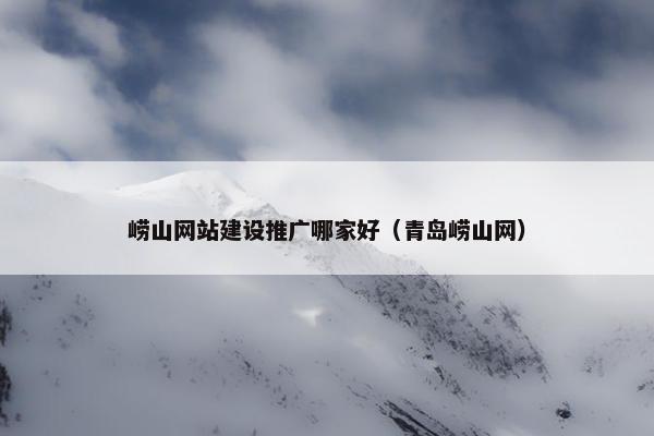 崂山网站建设推广哪家好（青岛崂山网）