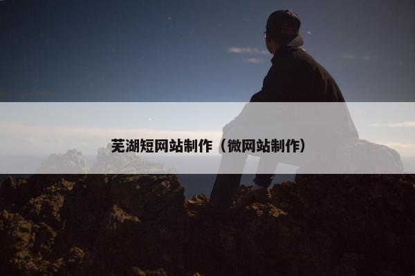 芜湖短网站制作（微网站制作）