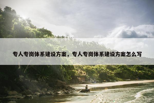 专人专岗体系建设方案，专人专岗体系建设方案怎么写
