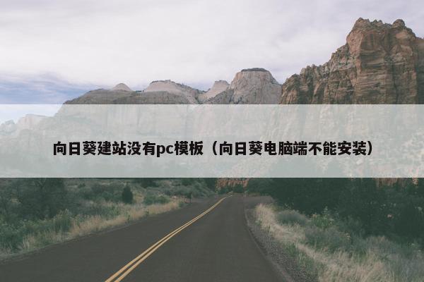 向日葵建站没有pc模板（向日葵电脑端不能安装）