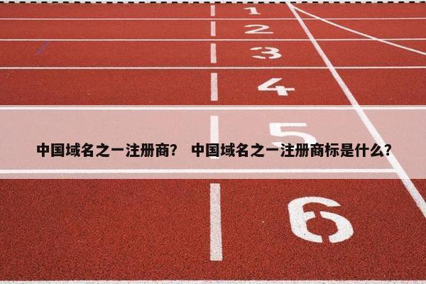 中国域名之一注册商？ 中国域名之一注册商标是什么？