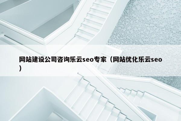 网站建设公司咨询乐云seo专家（网站优化乐云seo）