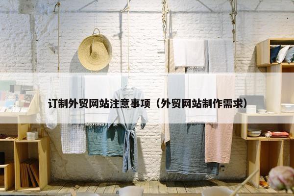 订制外贸网站注意事项（外贸网站制作需求）