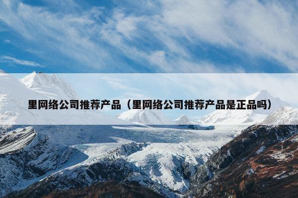 里网络公司推荐产品（里网络公司推荐产品是正品吗）