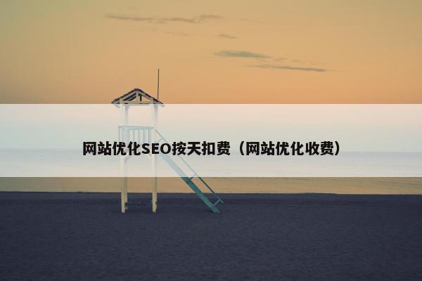 网站优化SEO按天扣费（网站优化收费）